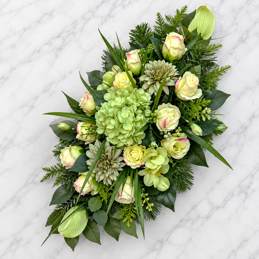 Umelá dušičková ikebana 08