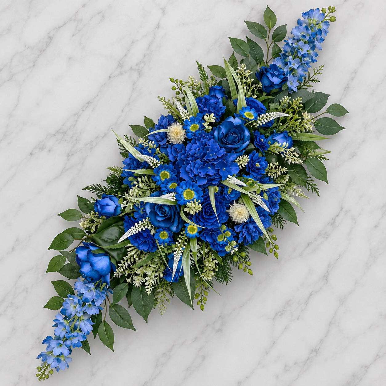 Umelá dušičková ikebana 02