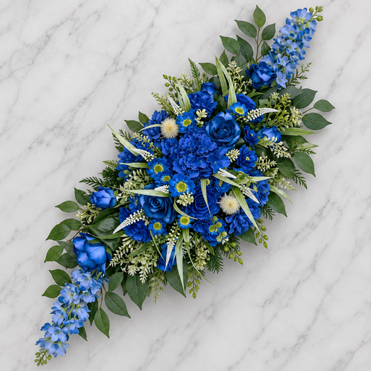 Umelá dušičková ikebana 02