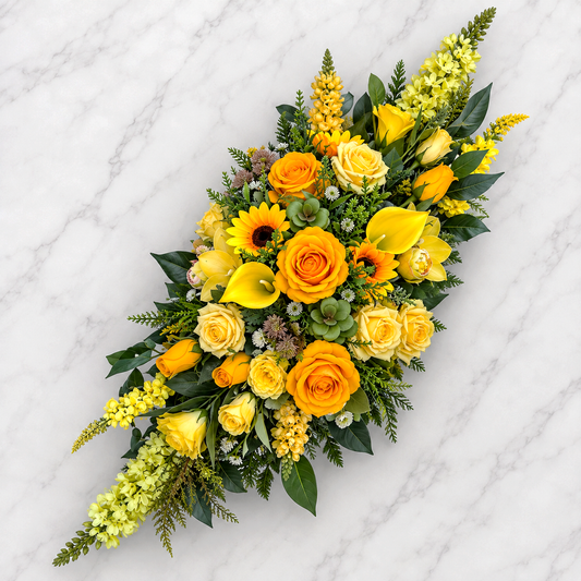 Umelá dušičková ikebana 03