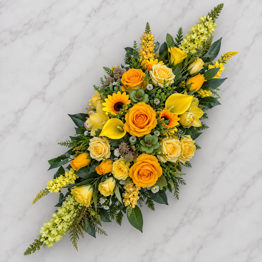 Umelá dušičková ikebana 03