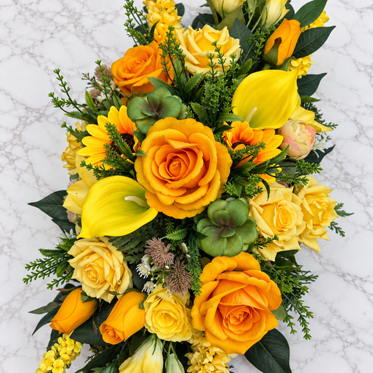 Umelá dušičková ikebana 03