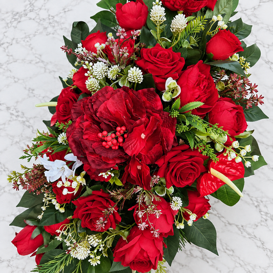 Umelá dušičková ikebana 04