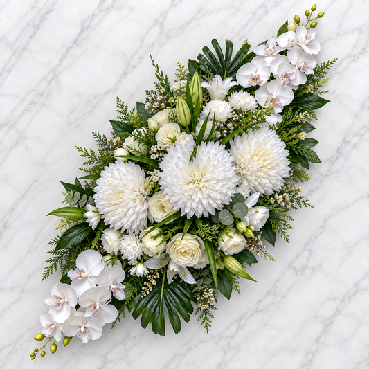 Umelá dušičková ikebana 05
