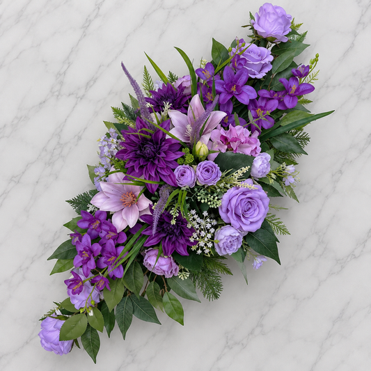 Umelá dušičková ikebana 06