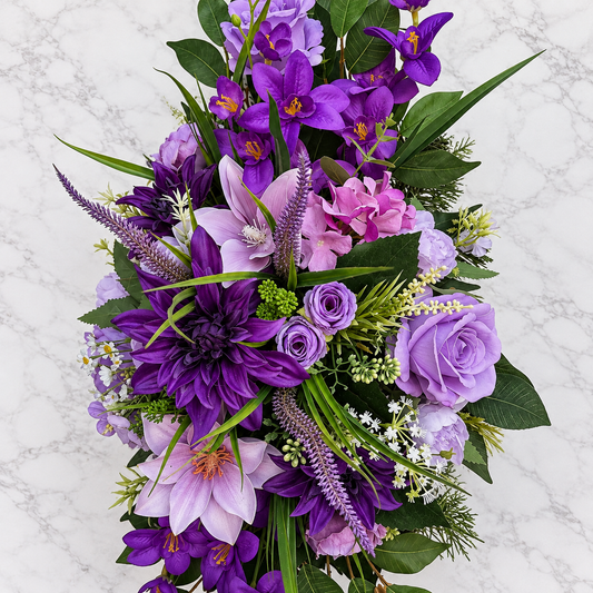 Umelá dušičková ikebana 06