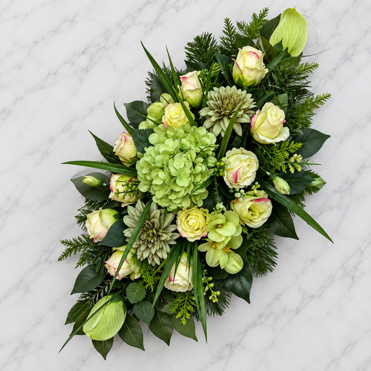 Umelá dušičková ikebana 08